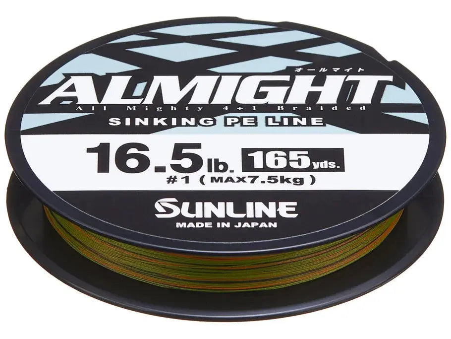 Sunline Almight Sinking Braid 165yds 18.5lbs - Olive