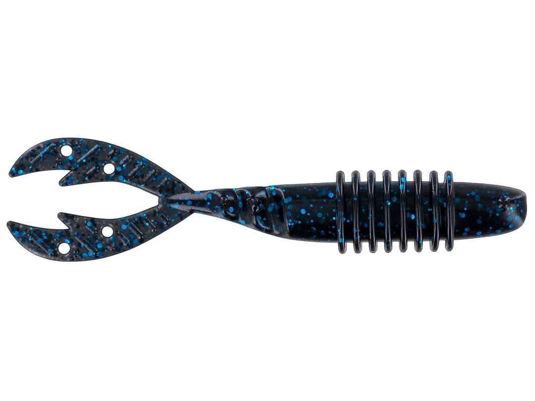 Big Bite 3.75" Kamikaze Swimon - Black Blue Flake  7pk