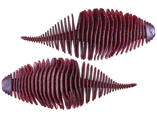 Geecrack Bellows Gill 3.8" - Plum Blue Flake 5pk