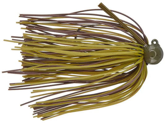 Hag's Tsunami Tungsten Micro Football Jig - 3/8 oz Green Pumpkin Brown
