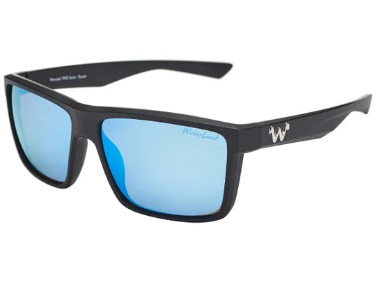 WaterLand Slaunch Sunglasses - Black - Blue Mirror