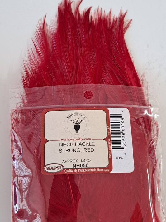 Wapsi Neck Hackle Strung - Red