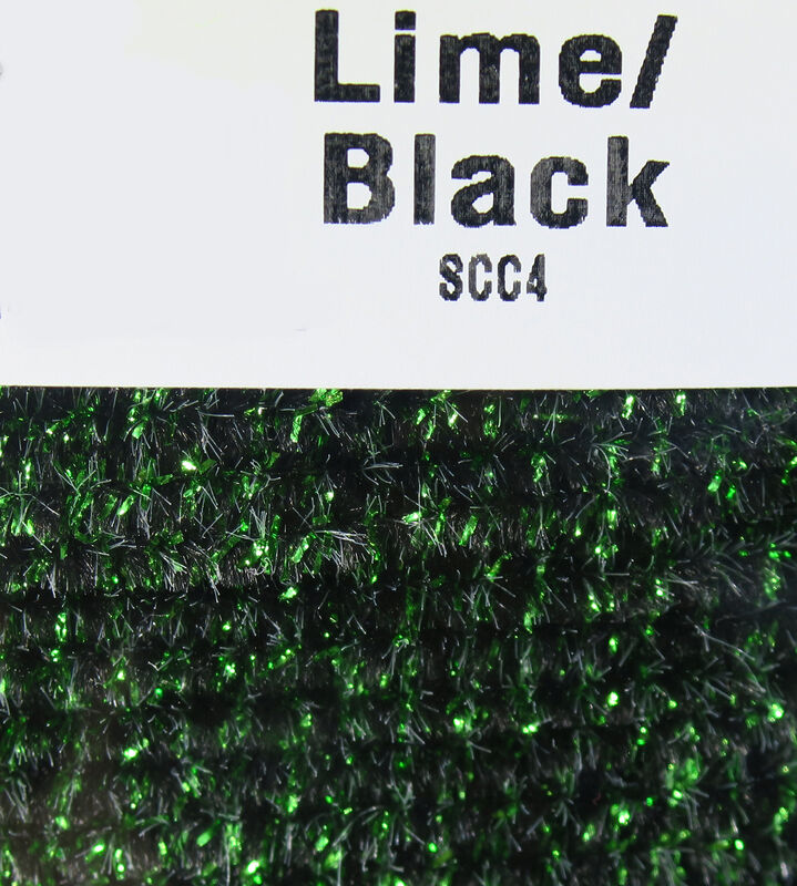 Hareline Speckled Chenille - Lime/Black