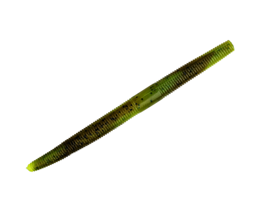 Strike King Shim-E-Stick - Green Pumpkin Chartreuse Swirl 7pk