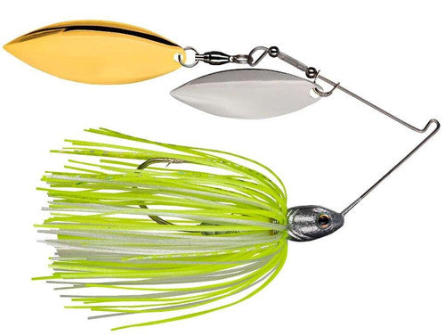 Strike King Tour Grade Spinnerbait 1/2oz Compact Willow/Willow - Chart/White