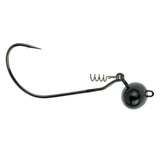 6th Sense Core-X Swinging Football Jig Head 3/4oz 5/0 - Black  2pk