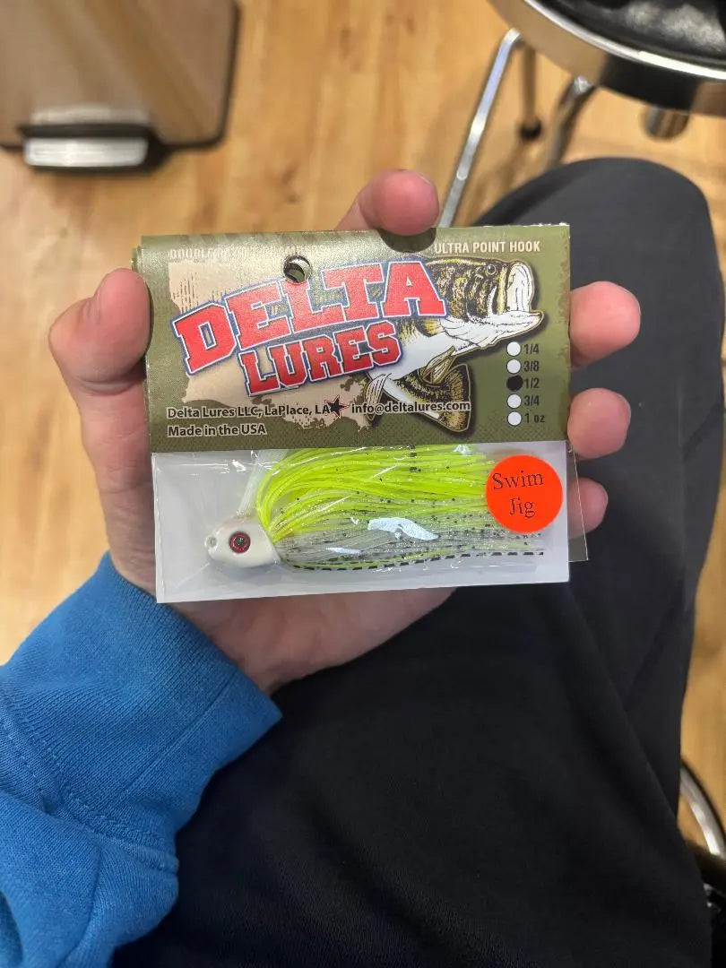 Delta Lures Swim Jig 1/2oz - Chartreuse Shiner